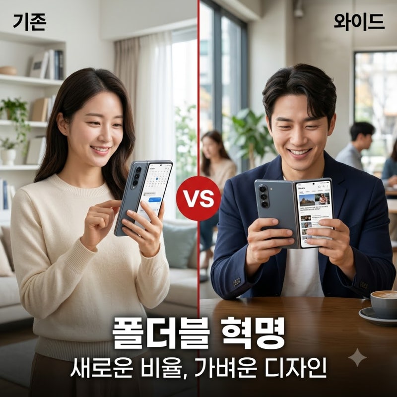 갤럭시 폴드8, 드디어 공개! 와이드형·울트라 2종 완벽 비교 분석