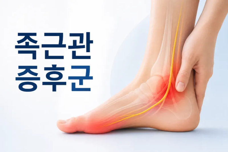 밤마다 발바닥 화끈거림과 저림이 있다면? 족근관 증후군(발목터널증후군) 원인과 증상