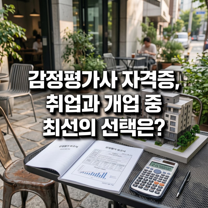 감정평가사 자격증 따고 취업할까 개업할까 고민될 때 팁