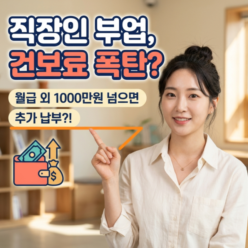 [직장인 건보료 개편] 월급 외 소득 1,000만 원 넘으면 추가 납부? 부업러 필독 요약