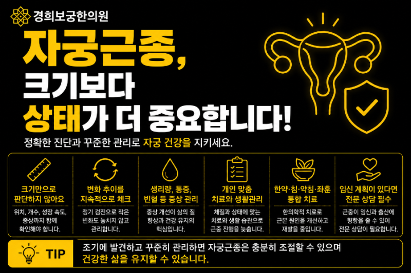 자궁근종 3cm·5cm·7cm, 몇 cm부터 수술해야 할까요?/강남 자궁근종 한의원