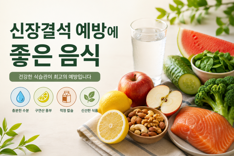 신장결석 예방에 좋은 음식