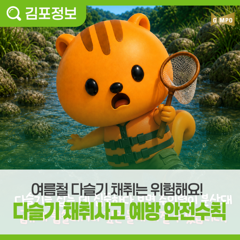 여름철 다슬기 채취사고 예방 안전수칙