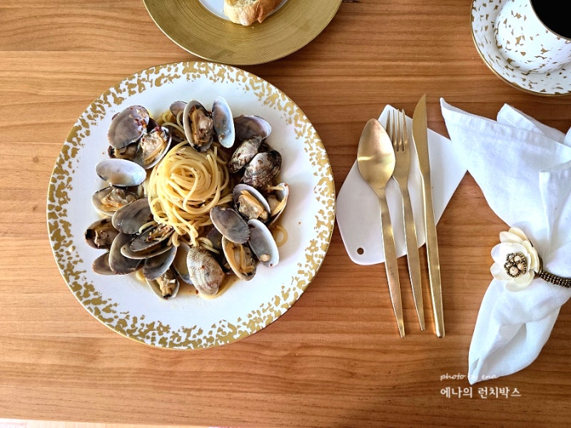 봉골레 파스타 만들기 바지락 스파게티 오일파스타 면 삶기와 시간