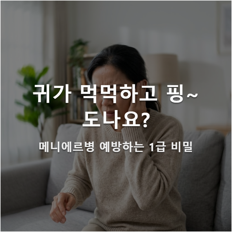 귀가 먹먹하고 어지러울 때, 메니에르병 원인과 확실한 예방법 4가지