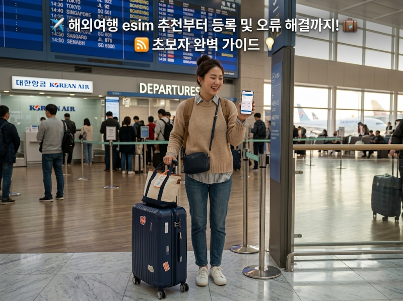 해외여행 esim 추천부터 등록 및 오류 해결까지! 초보자 완벽 가이드