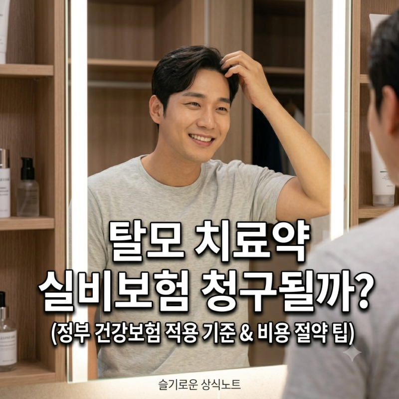 탈모 치료약 실비보험 청구될까? (정부 건강보험 적용 기준 및 실비 팁)