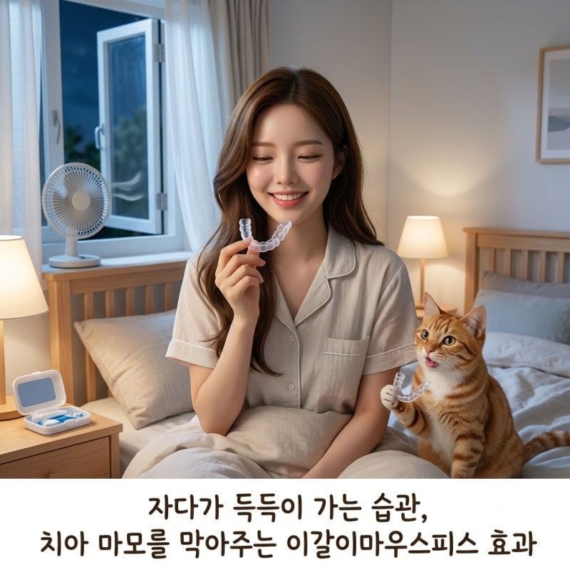 자다가 득득 이 가는 습관, 치아 마모를 막아주는 이갈이 마우스피스 효과