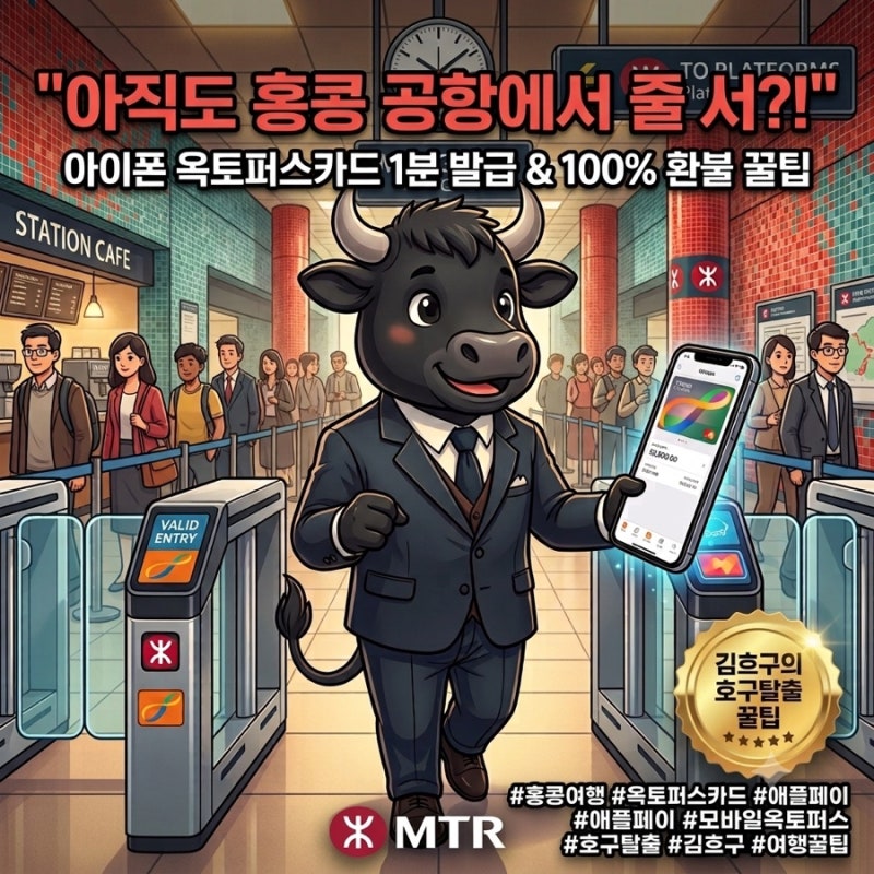 [홍콩 호구탈출] 옥토퍼스 카드: 아이폰 애플페이 등록 및 갤럭시 유저 사용 꿀팁