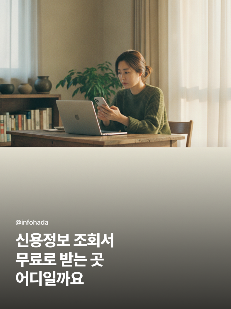 신용정보 조회서 발급 완벽 가이드 2026 — 기관별 차이와 신청 방법 총정리