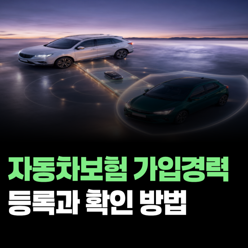 부모님 차를 운전했다면? 자동차보험 가입경력 등록과 확인 방법