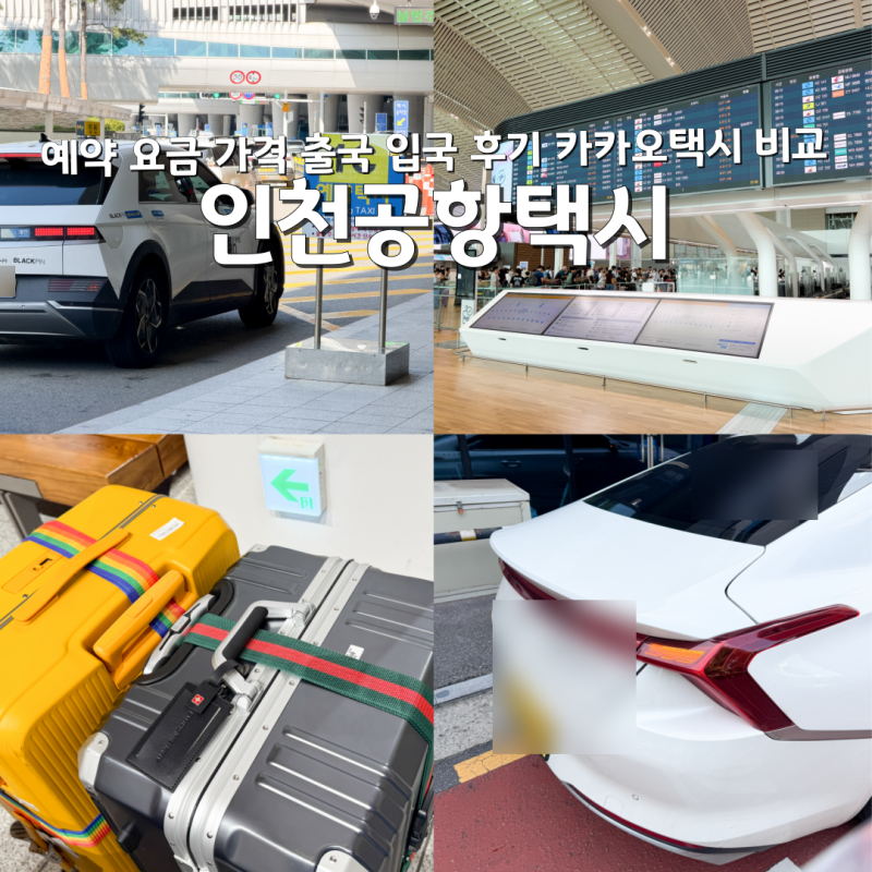 인천공항 택시 예약 요금 가격 출국 입국 후기 카카오택시 비교
