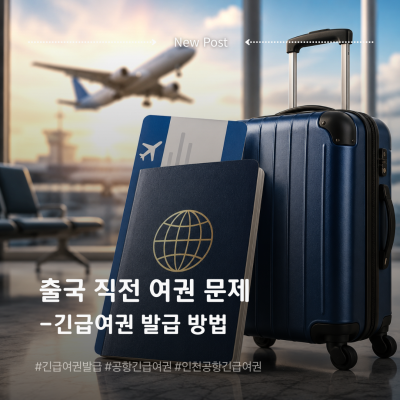 긴급여권 발급 방법, 인천공항·김해공항 준비물과 수수료