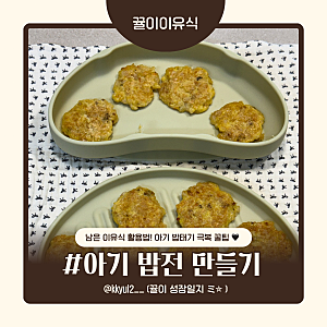 남은 이유식 활용법! 돌아기 밥태기 극복꿀팁 시판이유식으로 아기 밥전 만들기