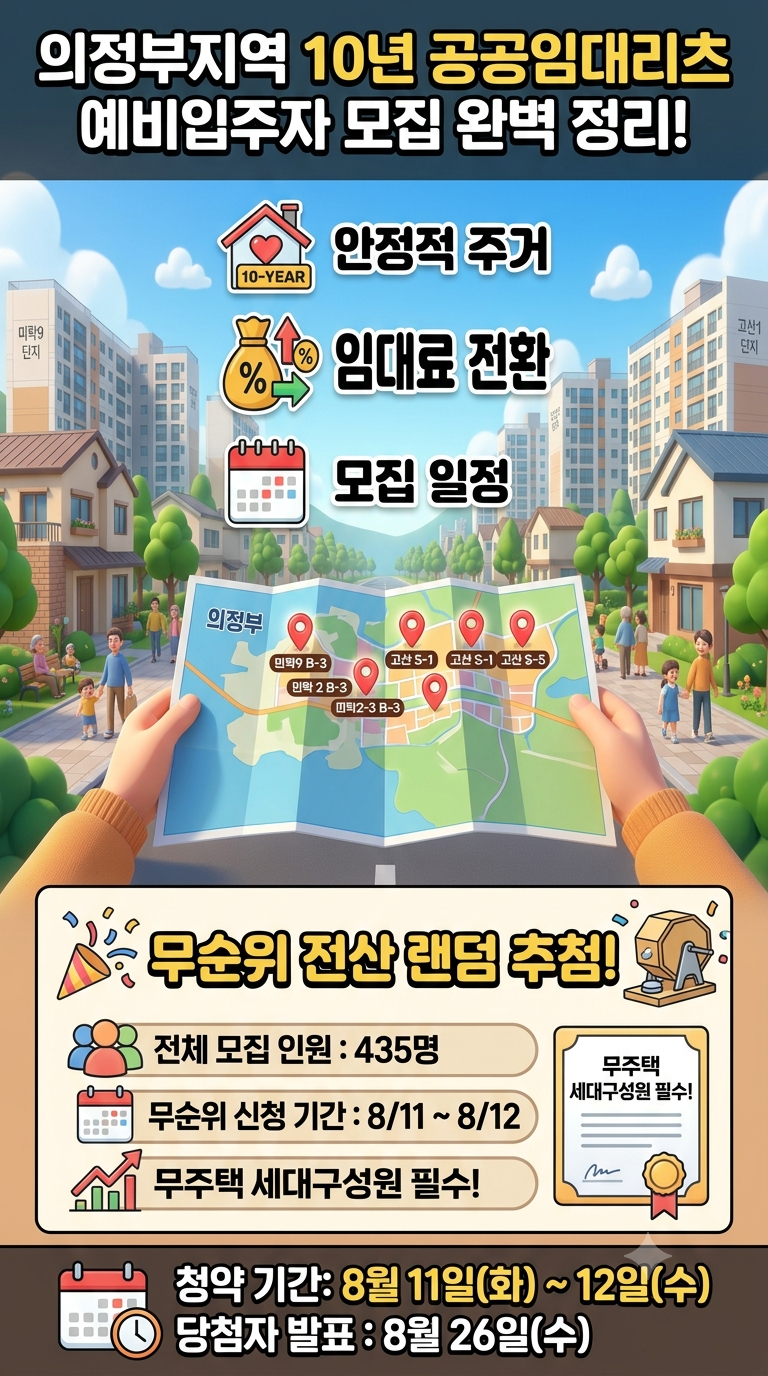 의정부지역 10년 공공임대주택리츠 예비입주자 모집 공고 종합 분석 (자격·보증금·서류·소....