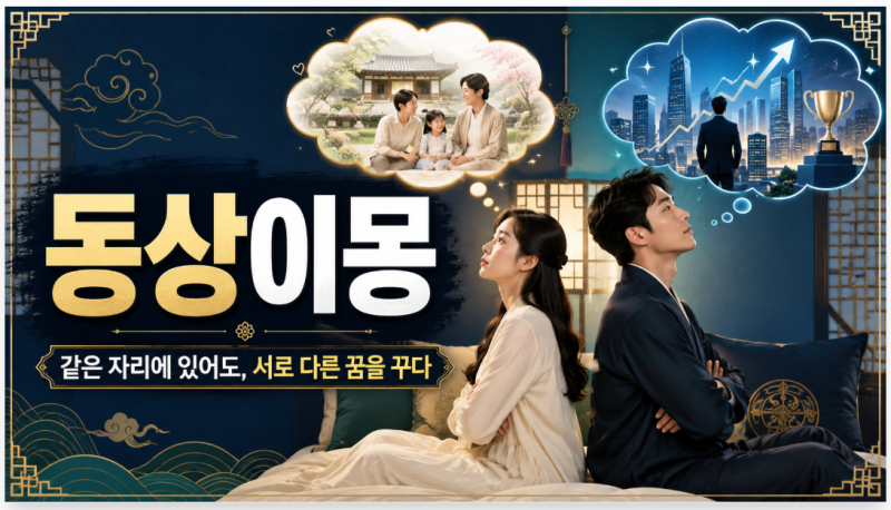 [동상이몽(同床異夢)]오늘의 사자성어