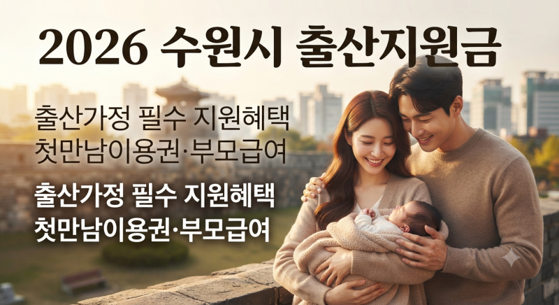 2026 수원시 출산지원금 총정리｜첫만남이용권·부모급여·경기도 산후조리비 신청방법