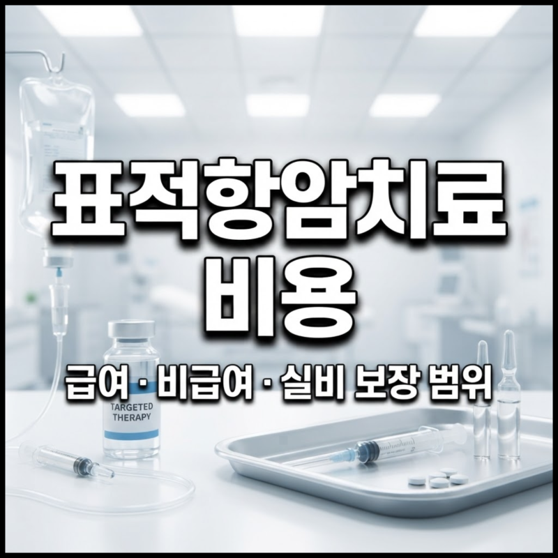 표적항암치료 비용 얼마나 들까? 급여 비급여 차이와 실비 보장 범위