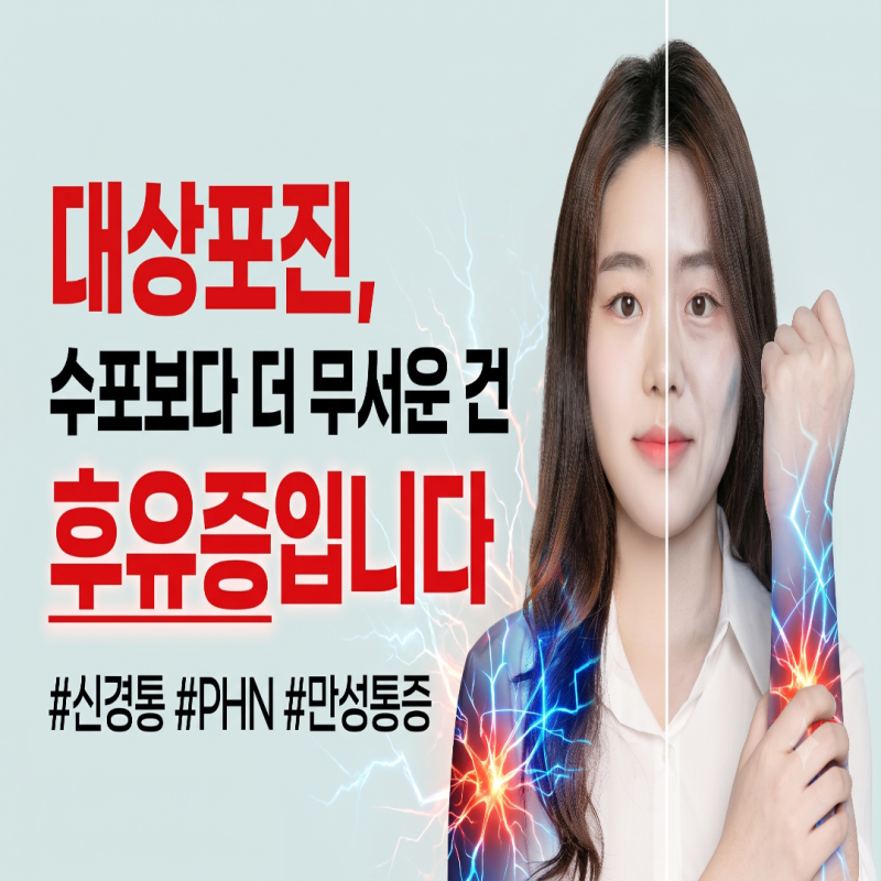 대상포진 수포보다 더 무서운 건 후유증입니다