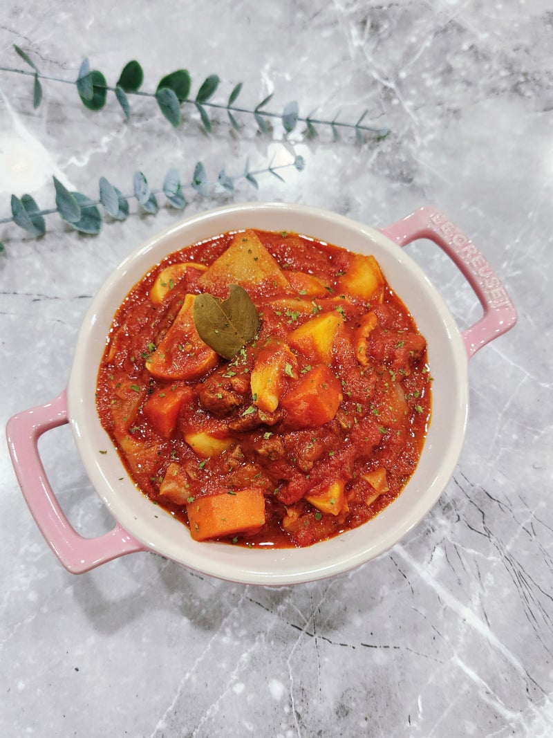 전기밥솥 소고기 마녀스프 레시피 토마토스튜 만들기