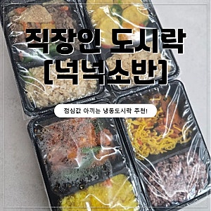 직장인도시락 추천, 고물가 시대 점심값 아끼는 샐러드보울[넉넉소반] 냉동도시락