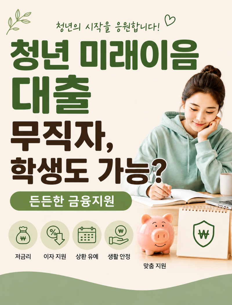 청년 미래이음 대출 총정리｜무직자·대학생도 신청할 수 있을까?
