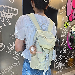 [내돈내산] 가볍고 예쁜 미닛뮤트 스포티 바스크 백팩(minitmute bask backpack) 멜 버터컬러 한달 ....