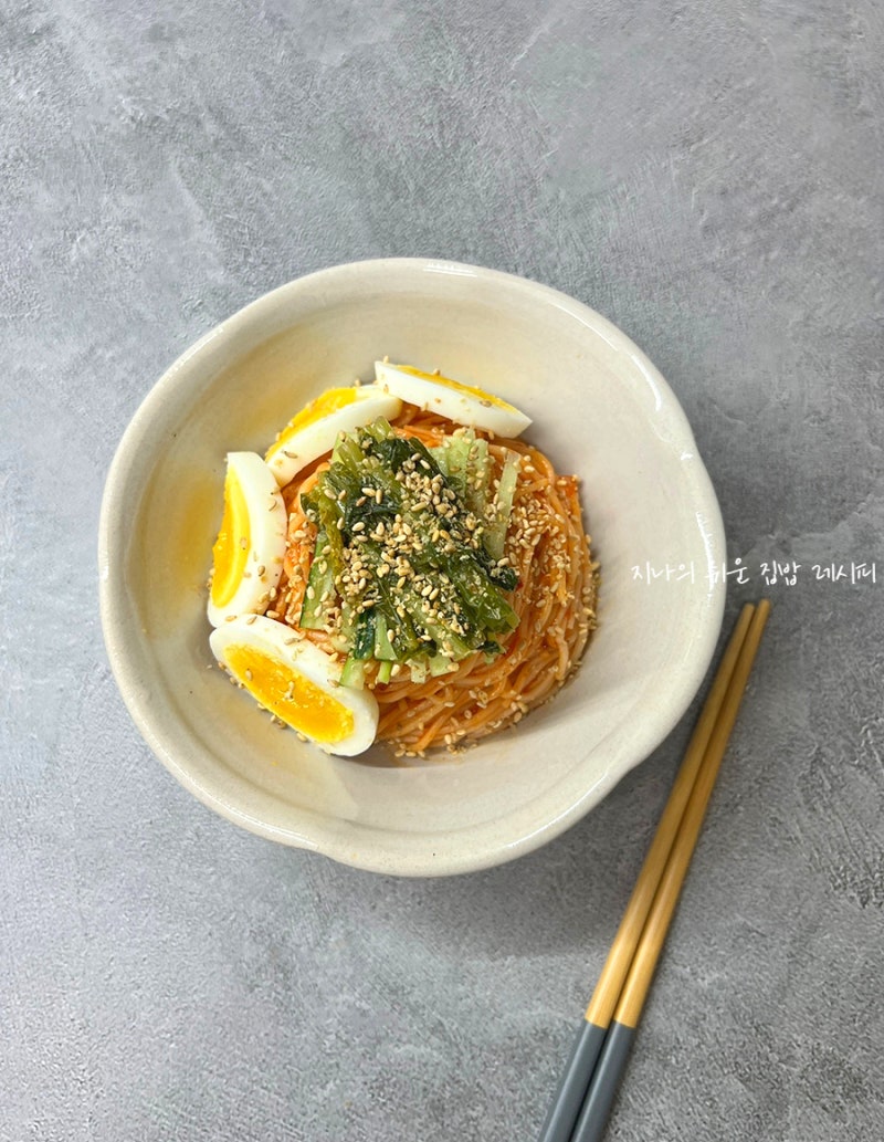 열무비빔국수 황금 레시피 새콤달콤 매콤 정호영 비빔국수 양념장 만들기