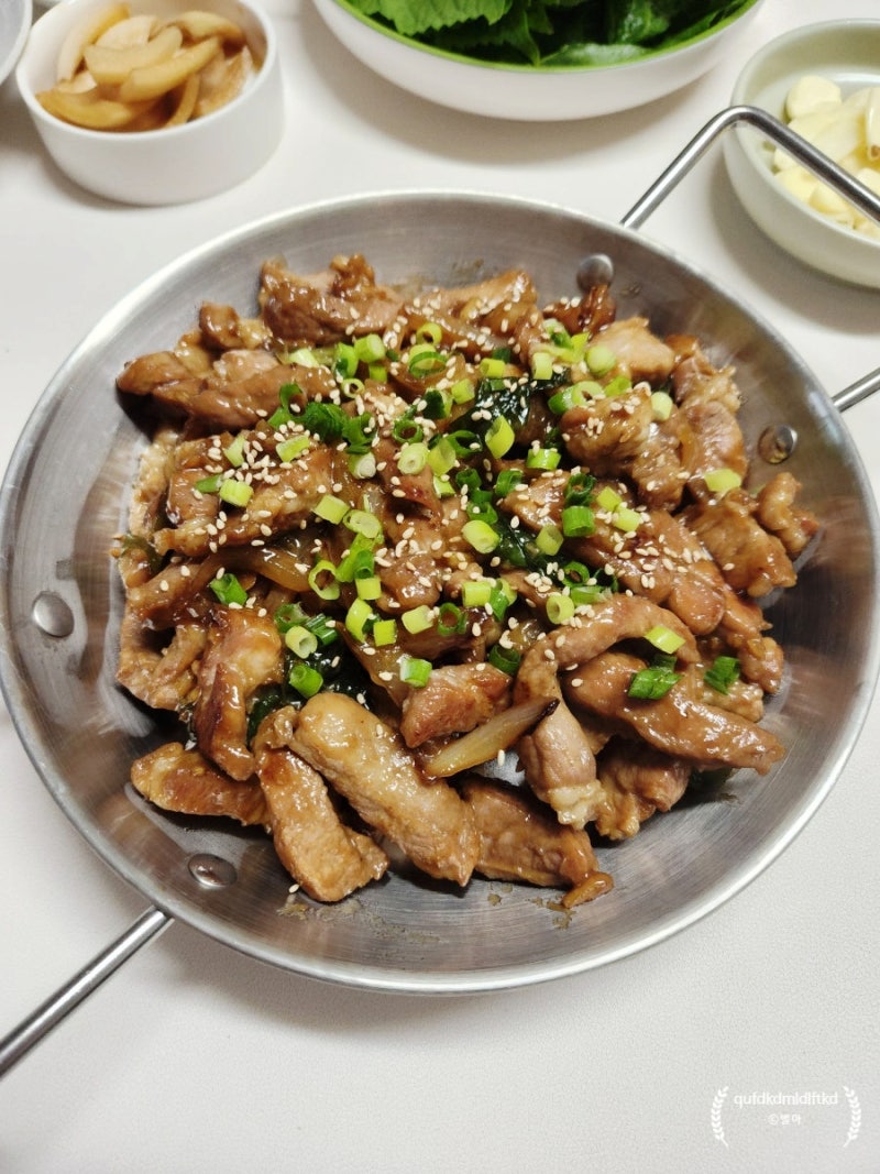 간장 돼지불고기 양념 레시피 돼지불백, 간단한 돼지목살 요리