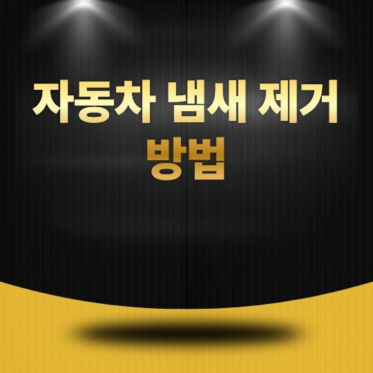 자동차 냄새 제거 방법, 원인별 해결법과 예방 관리 총정리