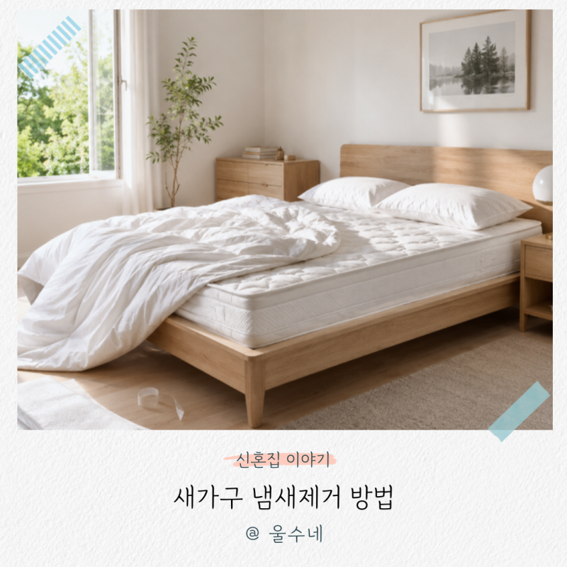 '창문만 열어두면 끝?' 새침대 새매트리스 냄새, 새가구 냄새제거 방법