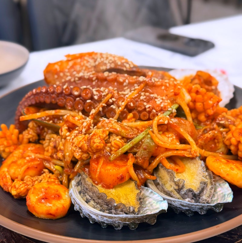 속초 체스터톤스 호텔 근처 해물찜 맛집 주차 복수산 해물탕