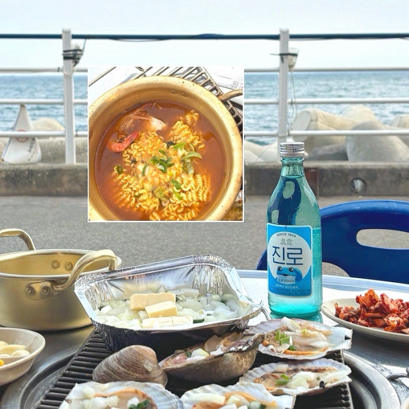 부산 해운대 야장 청사포 끝집 조개구이 맛집