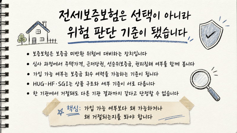 전세보증보험 가입 안되는 집, 계약해도 괜찮을까?