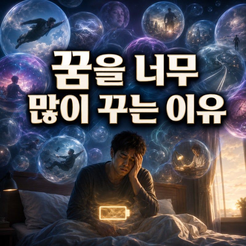 꿈을 너무 많이 꾸는 이유｜자고 나도 피곤한 원인