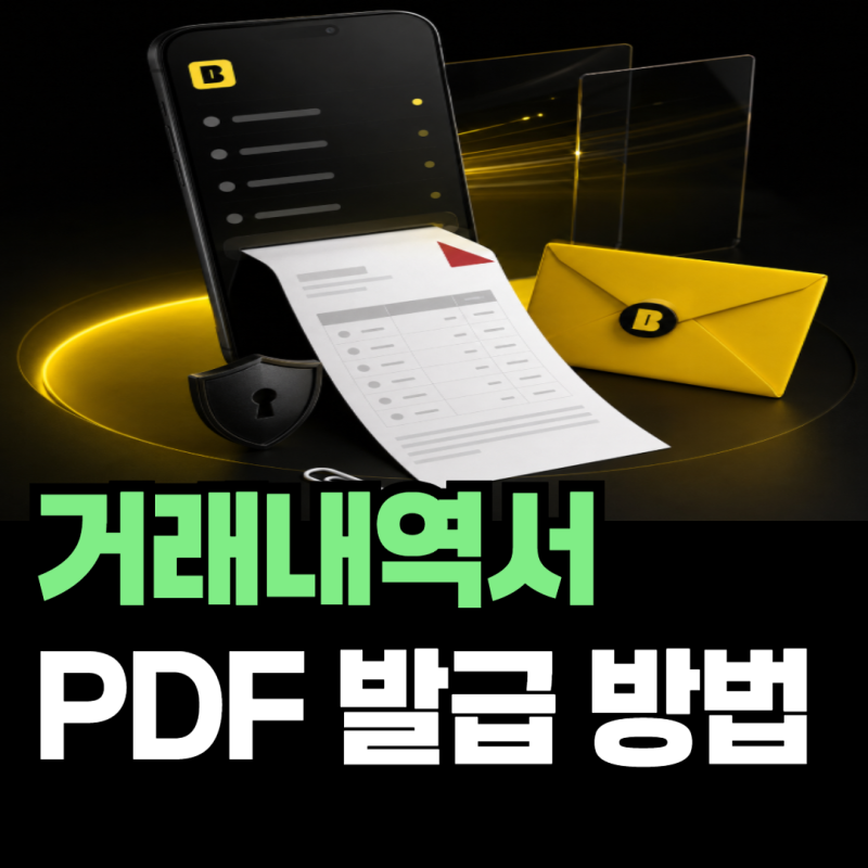 카카오뱅크 거래내역서 PDF 발급 방법, 입출금내역 제출할 때 주의점