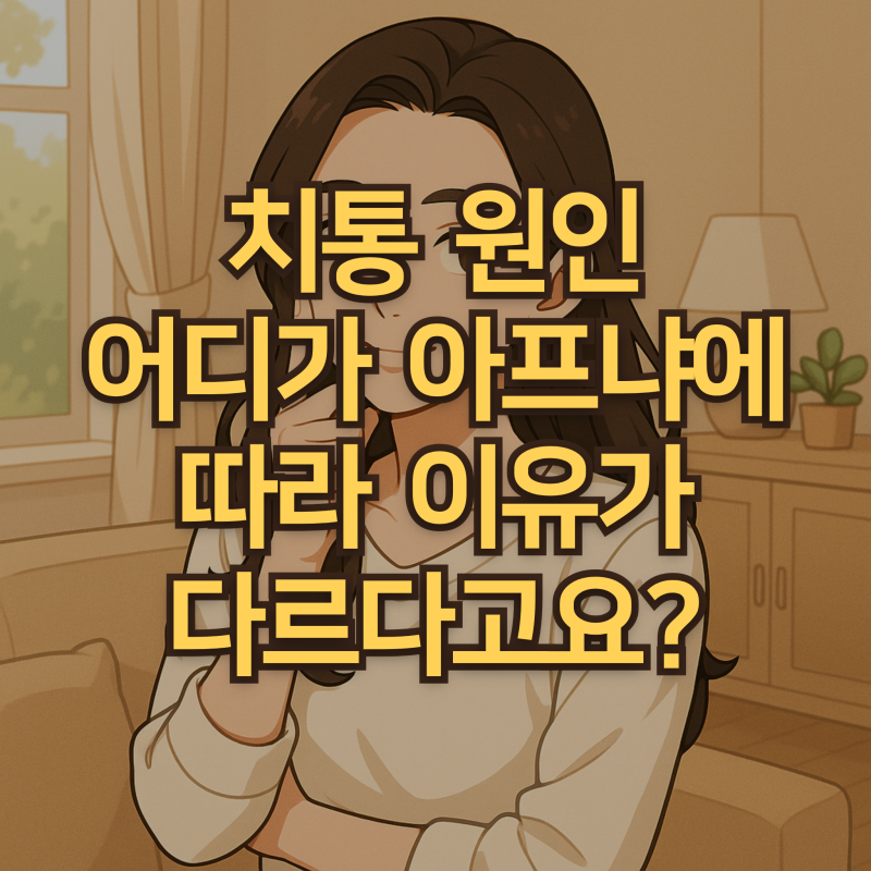 치통 원인 어디가 아프냐에 따라 이유가 다르다고요?