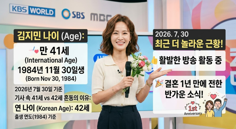 김지민 나이 41세, 지금 더 놀라운 근황