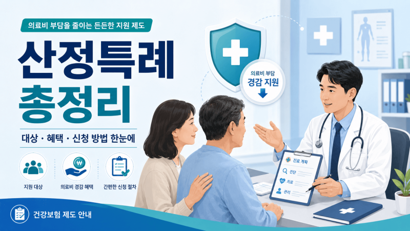 산정특례 신청 방법 총정리｜암·희귀질환 의료비 부담 얼마나 줄어들까?