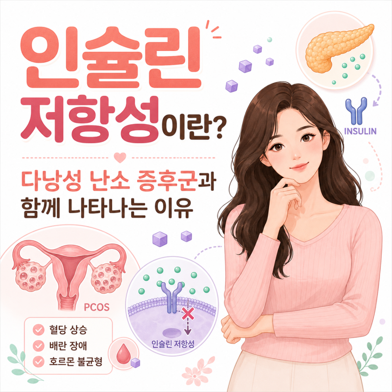 인슐린 저항성이란? 다낭성 난소 증후군과 함께 나타나는 이유