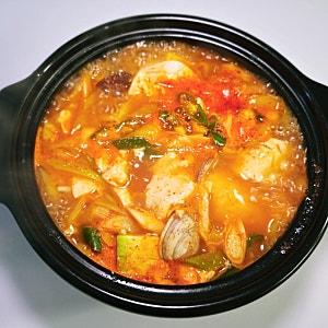 다담 찌개양념으로 초간단 바지락 순두부찌개, 남은 애호박으로 반찬까지 간단한 저녁메뉴 ....