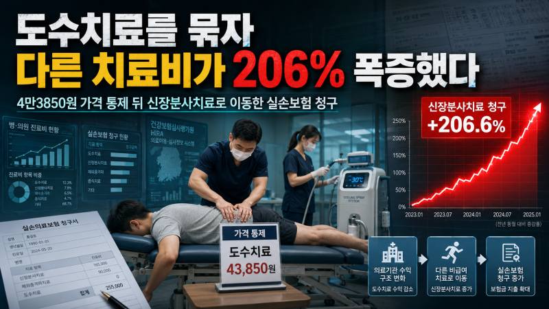 도수치료를 묶자 8일 만에 206% 폭증했다…‘제2의 도수치료’가 된 신장분사치료