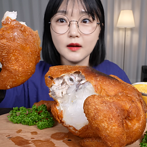 요리 먹방 통닭 한 마리 통째로 치킨집 부럽지 않은 집에서 옛날통닭 만들기 레시피