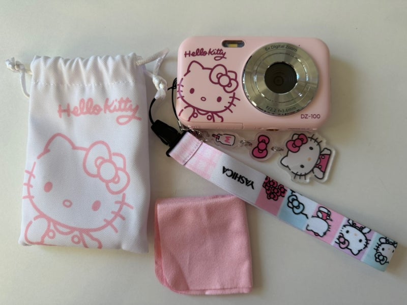 야시카 헬로키티 카메라 핑크 DZ-100 디카 내돈내산 후기 | YASHICA x Hello kitty dz-100 (사진,영상 ....
