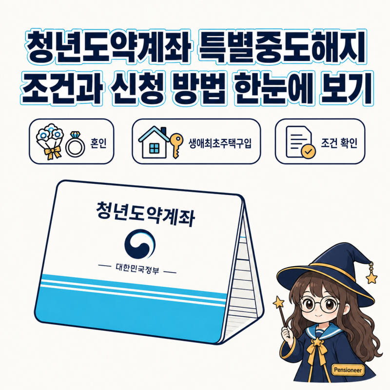 청년도약계좌 특별중도해지 조건과 신청 방법 한눈에 보기