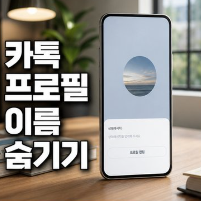 공백 특수문자 카톡 프로필 적용 및 이름 숨기기 설정 방법