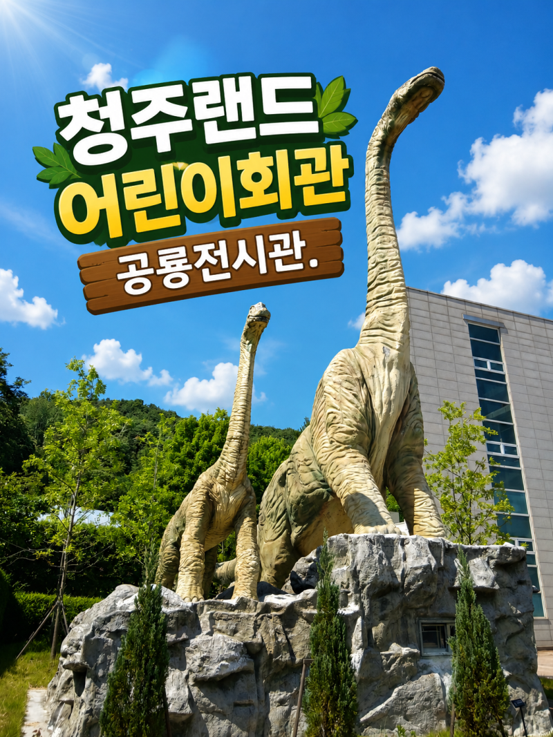 무료입장! 청주랜드 어린이회관 제3전시관 공룡전시관!