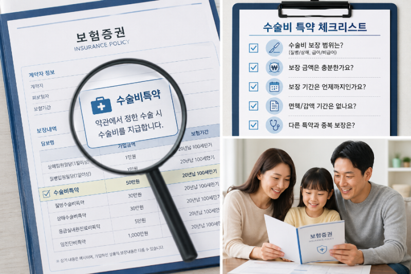수술비 보험, 1~5종 수술비와 N대 수술비 무엇을 확인해야 할까요?