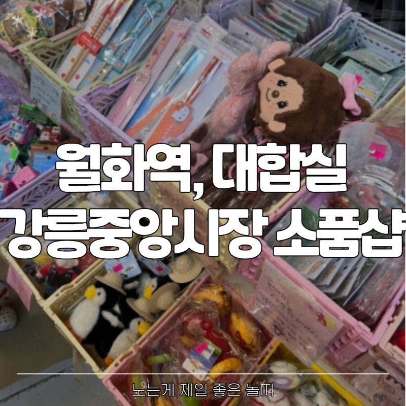 강릉중앙시장 소품샵 월화역 대합실 선물가게 후기