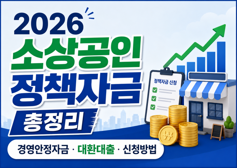 기획재정부 소상공인 정책자금 지원 총정리! 경영안정자금부터 대환대출까지 알아보기